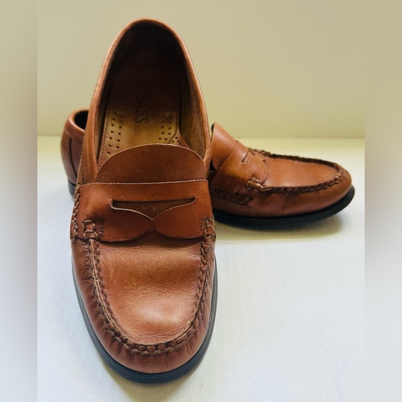 Weejuns Gh Bass & Co. Men's Penny Leather Tan Loafers - Picture 1 of 9